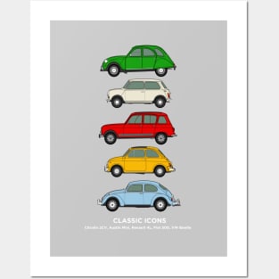 Iconic classic peoples cars Posters and Art